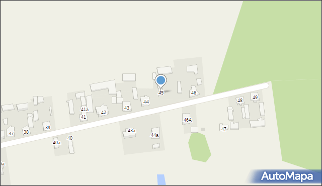 Czestków A, Czestków A, 45, mapa Czestków A
