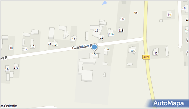 Czestków B, Czestków B, 10c, mapa Czestków B