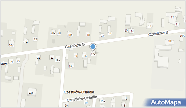 Czestków B, Czestków B, 17a, mapa Czestków B
