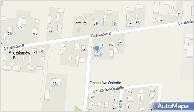 Czestków B, Czestków B, 19b, mapa Czestków B