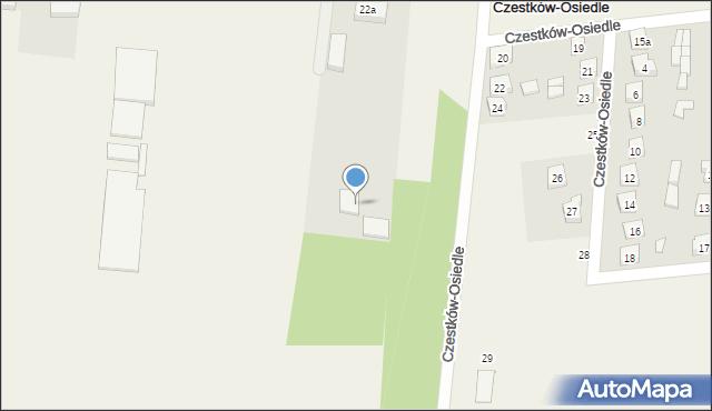 Czestków B, Czestków B, 22b, mapa Czestków B