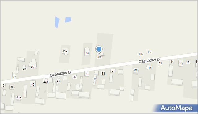 Czestków B, Czestków B, 38a, mapa Czestków B