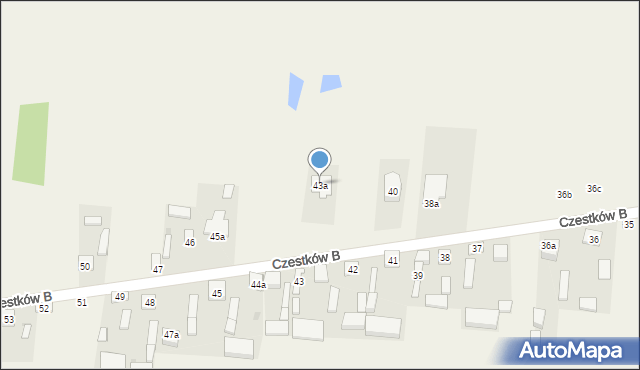 Czestków B, Czestków B, 43a, mapa Czestków B