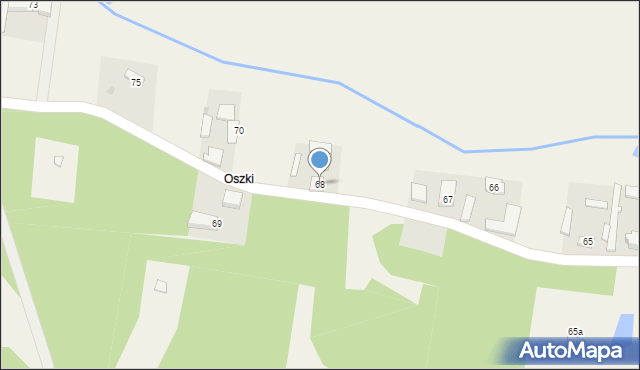 Czestków B, Czestków B, 68, mapa Czestków B