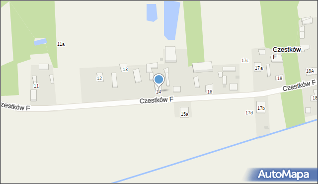 Czestków F, Czestków F, 14, mapa Czestków F