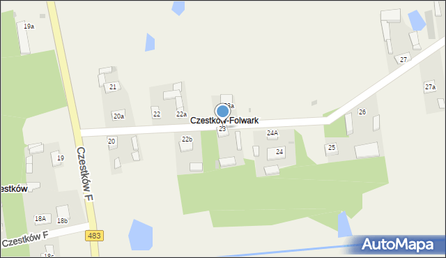 Czestków F, Czestków F, 23, mapa Czestków F