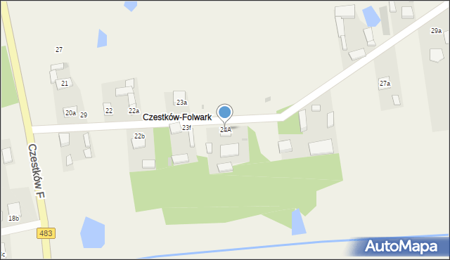 Czestków F, Czestków F, 24A, mapa Czestków F