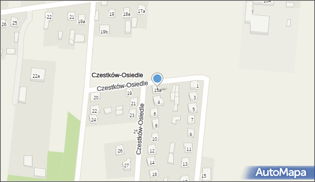 Czestków-Osiedle, Czestków-Osiedle, 15a, mapa Czestków-Osiedle