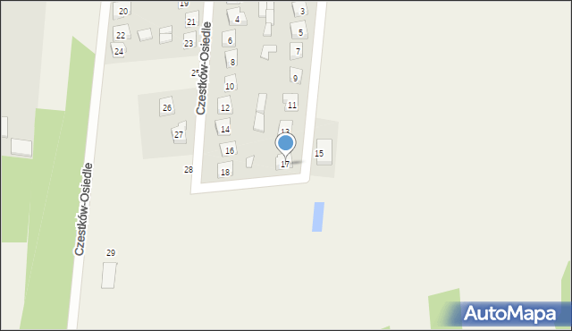 Czestków-Osiedle, Czestków-Osiedle, 17, mapa Czestków-Osiedle