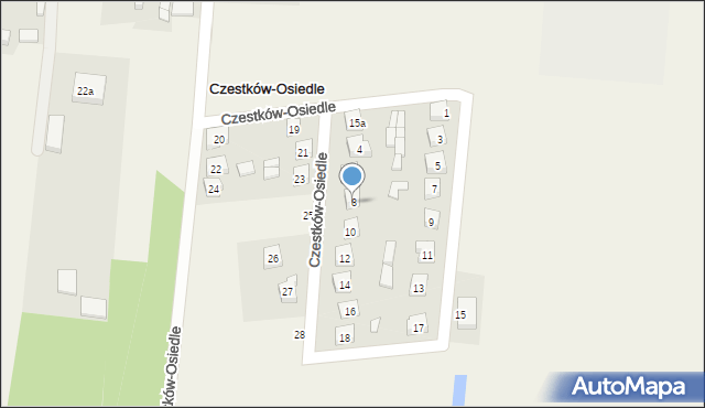 Czestków-Osiedle, Czestków-Osiedle, 8, mapa Czestków-Osiedle