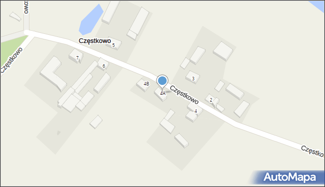 Częstkowo, Częstkowo, 4A, mapa Częstkowo