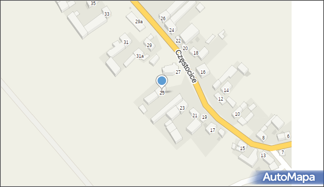 Częstocice, Częstocice, 25, mapa Częstocice