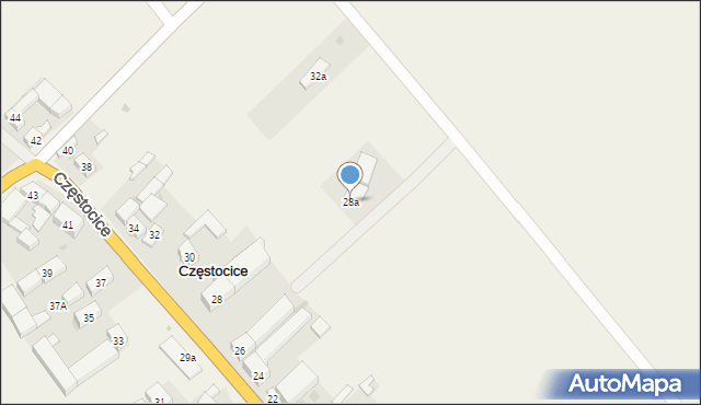 Częstocice, Częstocice, 28a, mapa Częstocice