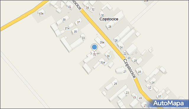Częstocice, Częstocice, 31, mapa Częstocice