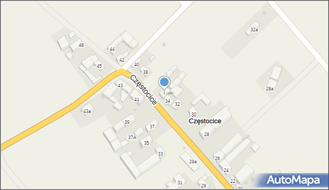 Częstocice, Częstocice, 36, mapa Częstocice