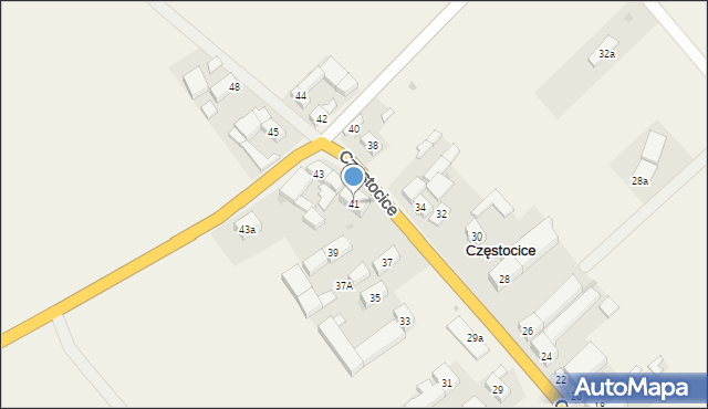 Częstocice, Częstocice, 41, mapa Częstocice