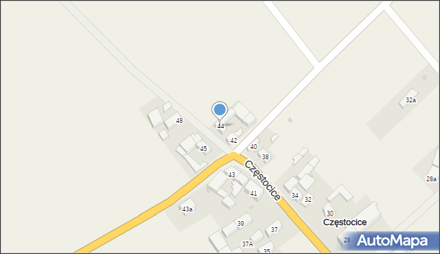 Częstocice, Częstocice, 44, mapa Częstocice