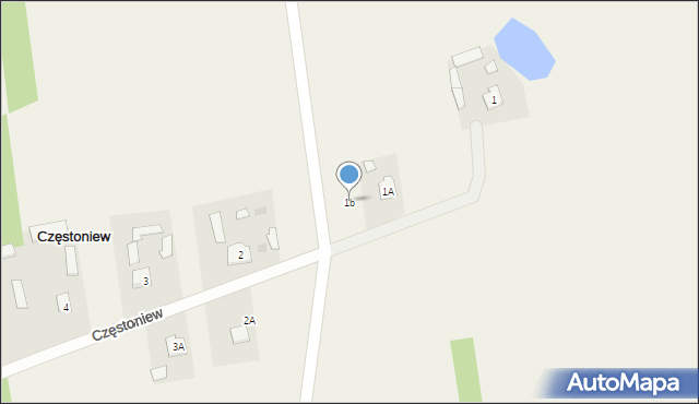 Częstoniew, Częstoniew, 1b, mapa Częstoniew