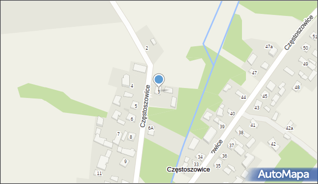 Częstoszowice, Częstoszowice, 3, mapa Częstoszowice