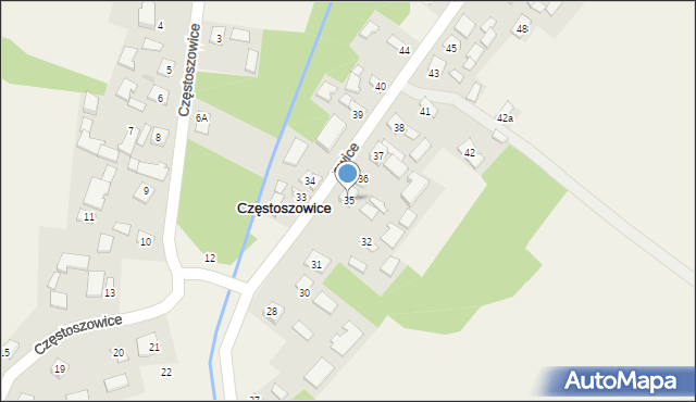 Częstoszowice, Częstoszowice, 35, mapa Częstoszowice