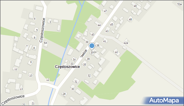 Częstoszowice, Częstoszowice, 37, mapa Częstoszowice