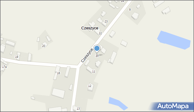 Czeszyce, Czeszyce, 10, mapa Czeszyce