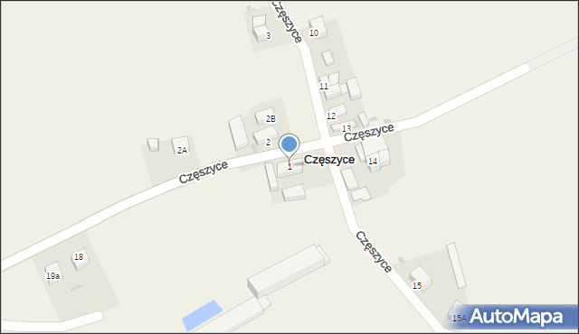 Częszyce, Częszyce, 1, mapa Częszyce