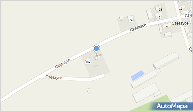 Częszyce, Częszyce, 18, mapa Częszyce