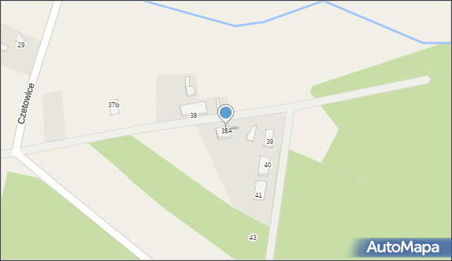 Czetowice, Czetowice, 38A, mapa Czetowice