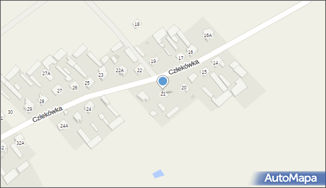 Człekówka, Człekówka, 21, mapa Człekówka