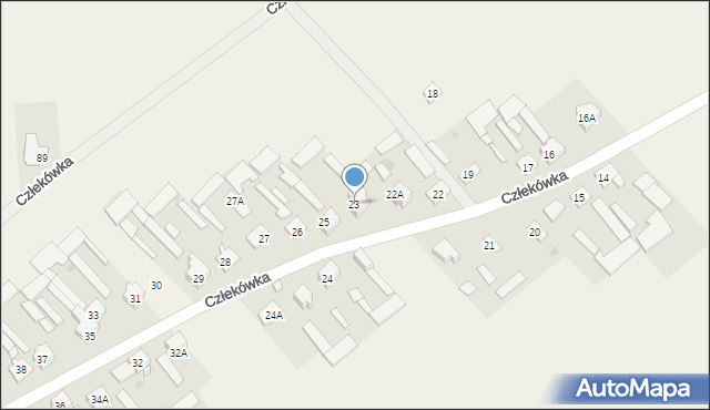Człekówka, Człekówka, 23, mapa Człekówka
