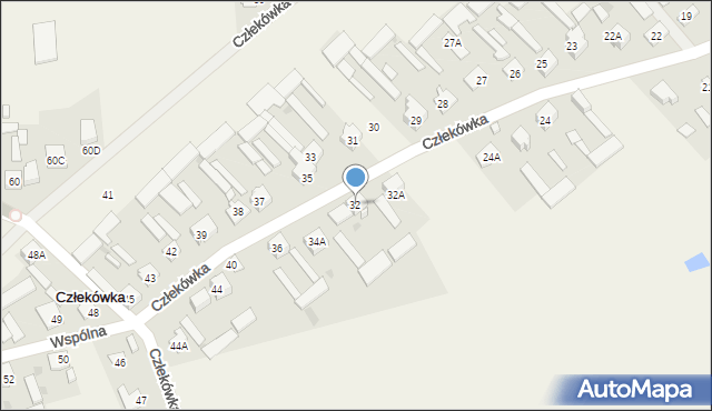 Człekówka, Człekówka, 32, mapa Człekówka