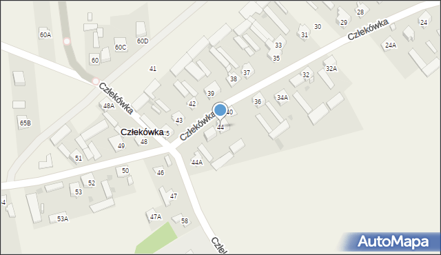 Człekówka, Człekówka, 44, mapa Człekówka