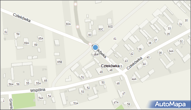 Człekówka, Człekówka, 48A, mapa Człekówka