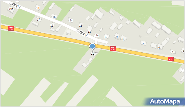 Człopy, Człopy, 11, mapa Człopy