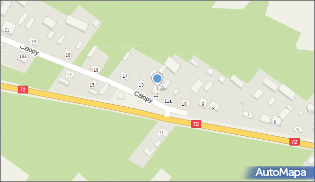 Człopy, Człopy, 13a, mapa Człopy