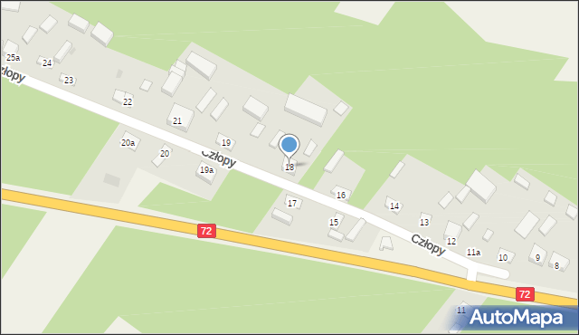 Człopy, Człopy, 18, mapa Człopy