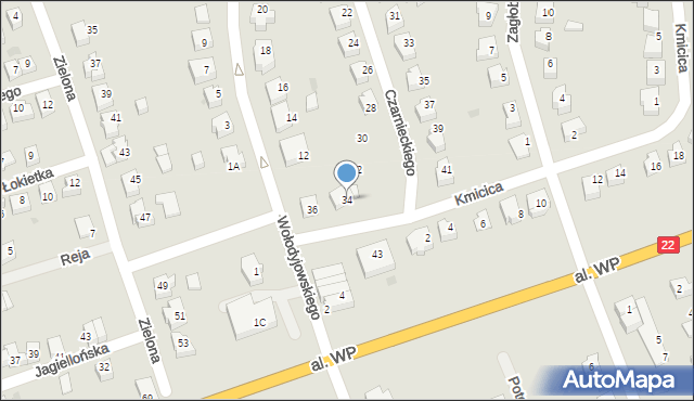 Człuchów, Czarnieckiego Stefana, hetm., 34, mapa Człuchów