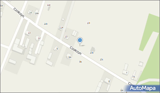 Czołczyn, Czołczyn, 10a, mapa Czołczyn