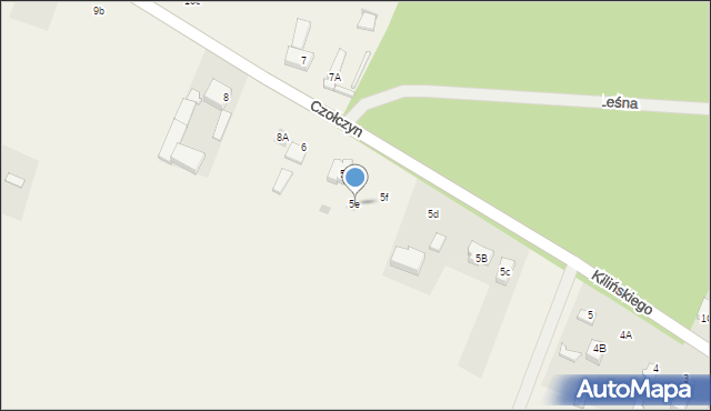 Czołczyn, Czołczyn, 5e, mapa Czołczyn