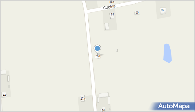 Czołna, Czołna, 26d, mapa Czołna