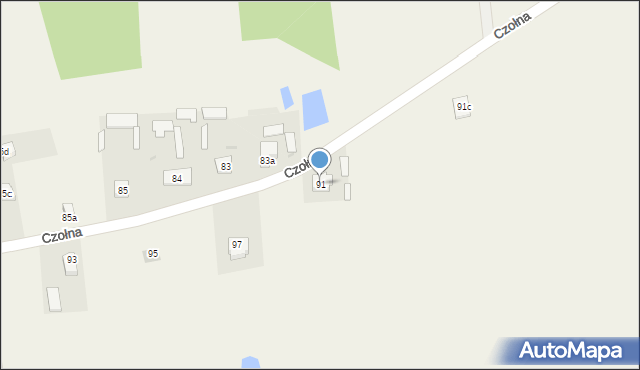Czołna, Czołna, 91, mapa Czołna