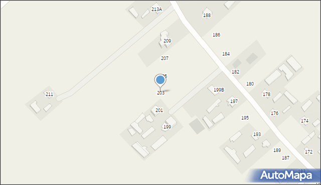 Czółna, Czółna, 203, mapa Czółna