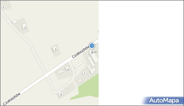 Czołnochów, Czołnochów, 6, mapa Czołnochów