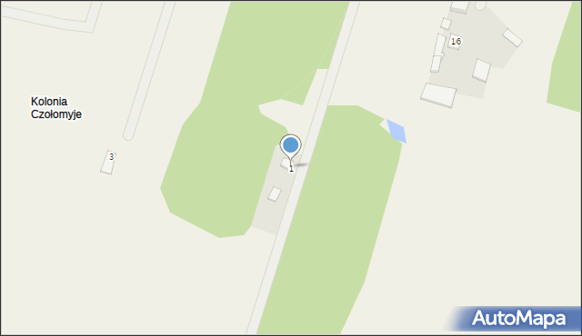 Czołomyje, Czołomyje, 1, mapa Czołomyje