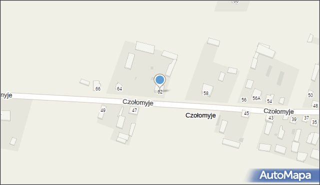 Czołomyje, Czołomyje, 62, mapa Czołomyje