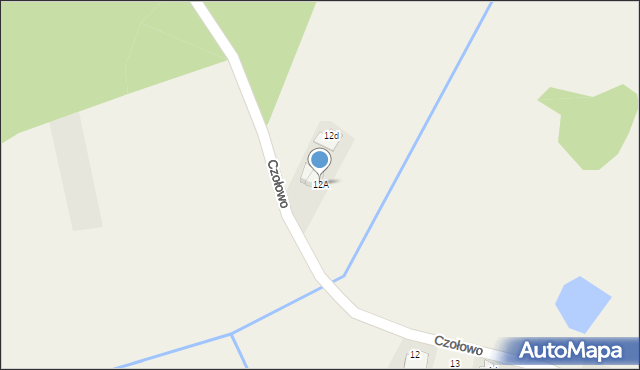 Czołowo, Czołowo, 12A, mapa Czołowo