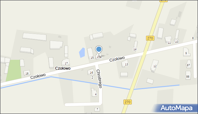 Czołowo, Czołowo, 15a, mapa Czołowo