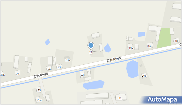 Czołowo, Czołowo, 21, mapa Czołowo