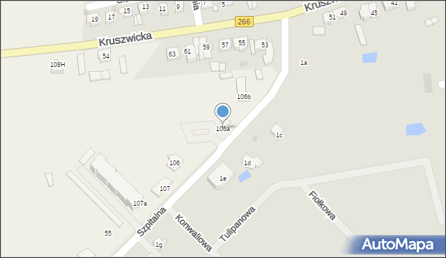 Czołowo, Czołowo, 106a, mapa Czołowo